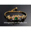 New design style elegant jewelry gold plated crystal bracelet for wedding